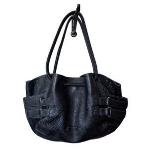 Cole Haan Black Leather Tote Bag